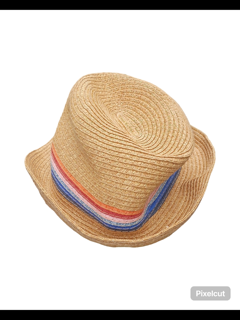 ☀️Straw Style Sun Hat Target with Red & Pink Accent Band